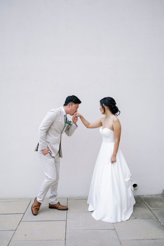 bride and groom portraits crossline church wedding