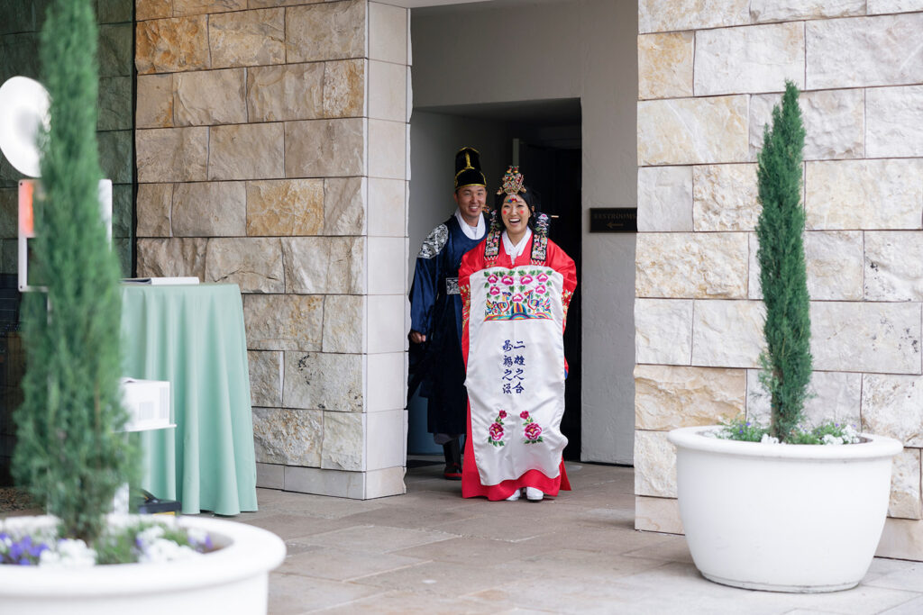 entering the ceremony space crossline wedding