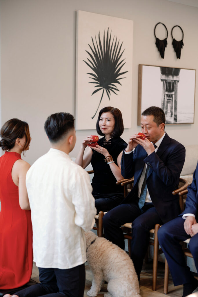 tea ceremony seaside wedding