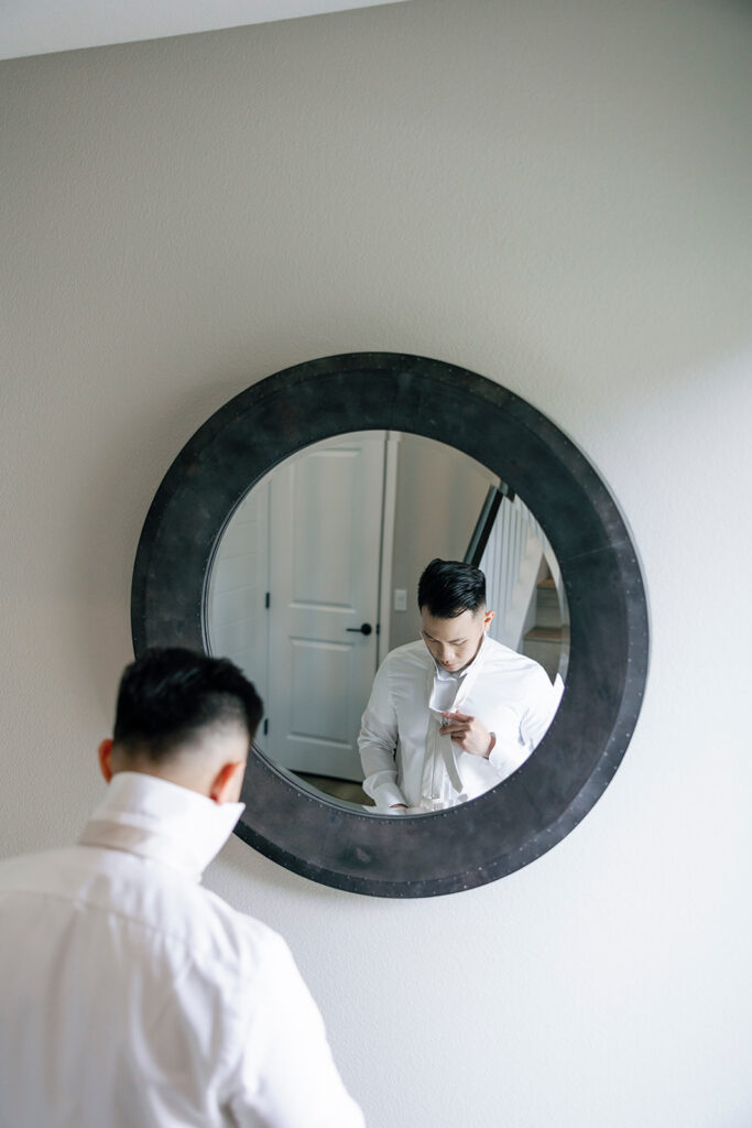 groom getting ready