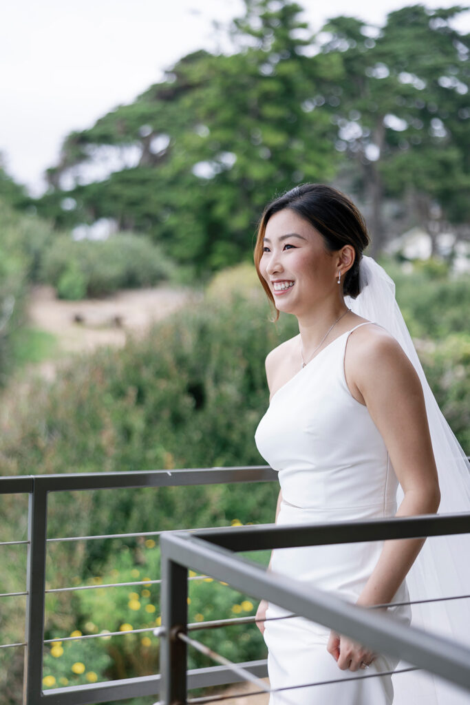 first looks seaside wedding