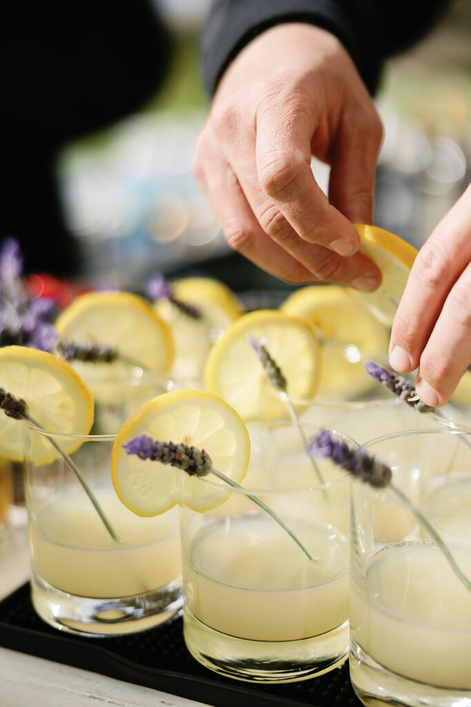 cocktails at wedding scripps