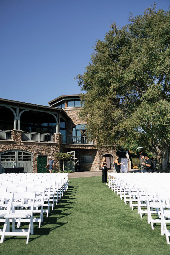 outdoor ceremony space at Carlsbad venue