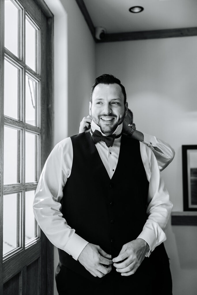 groom getting ready