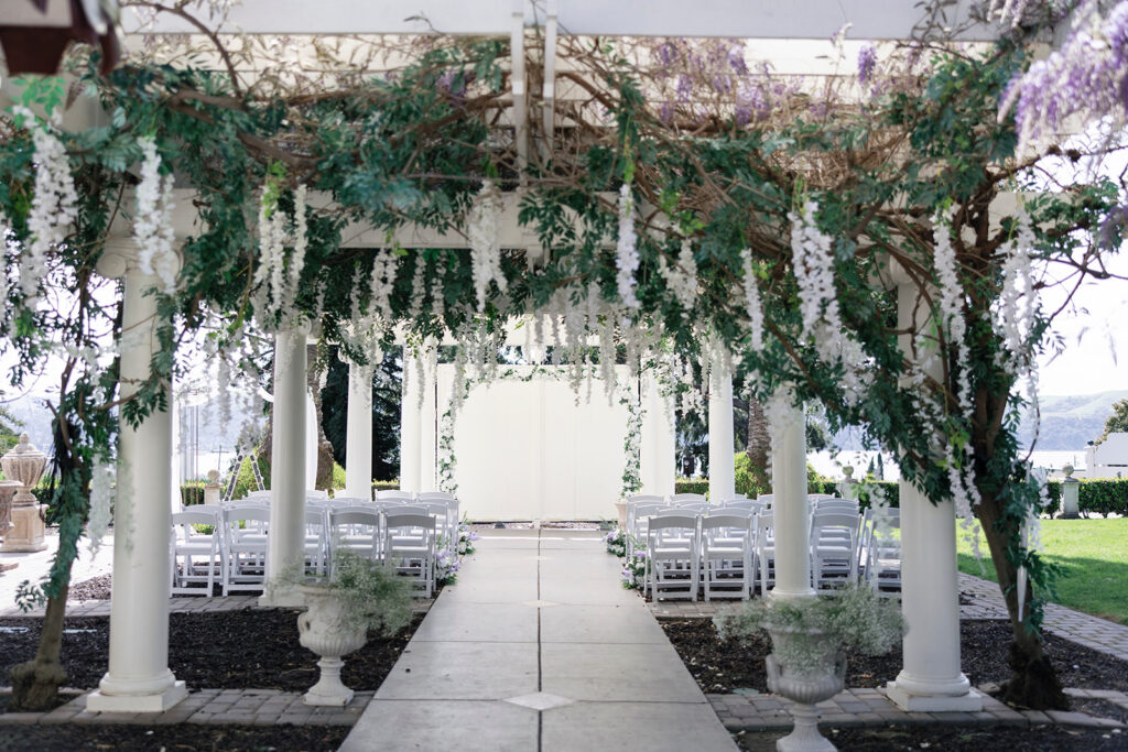 garden inspired wedding ceremony 