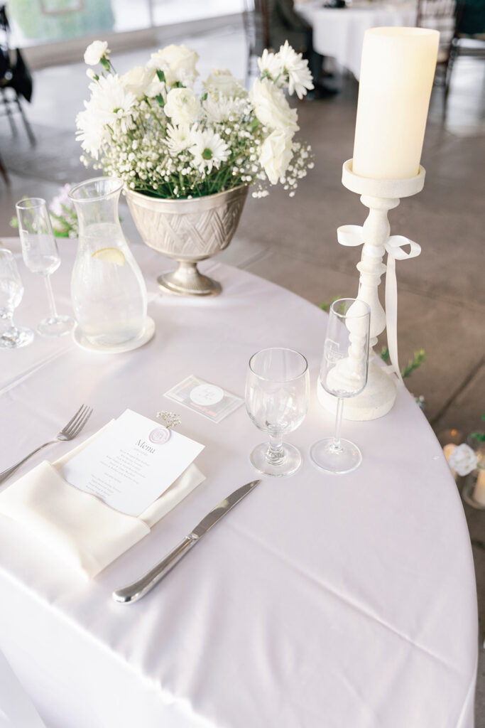 tablescape for jefferson street mansion wedding