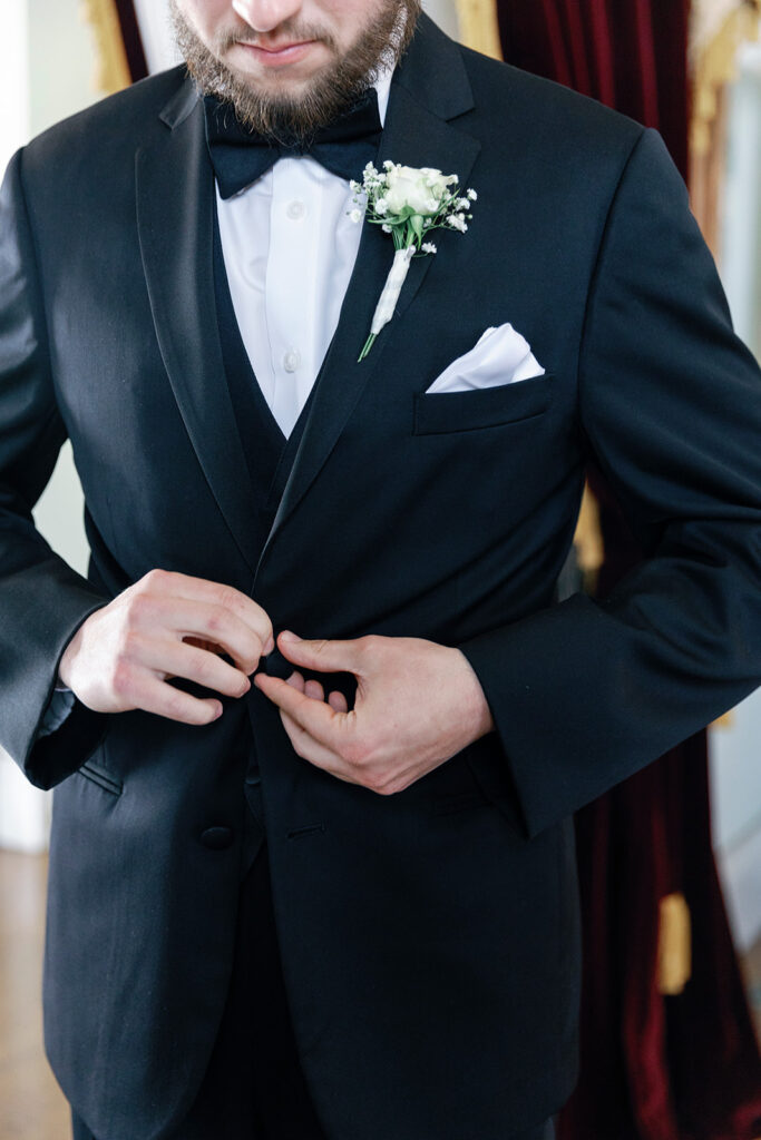 groom getting ready